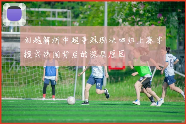刘越解析中超争冠现状回归上赛季模式热闹背后的深层原因